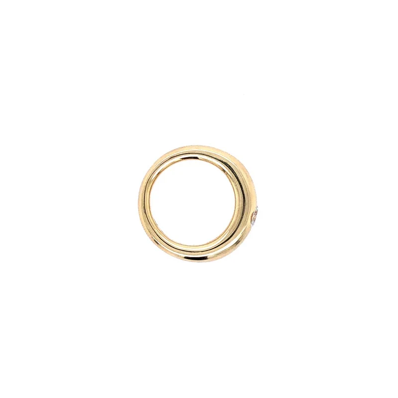 Ring Gelbgold 750 mit Diamant "Oval-Cut"