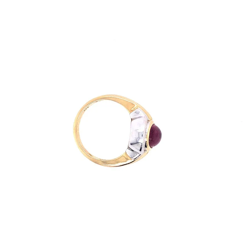 Ring Bicolor Gold 585 mit Turmalin