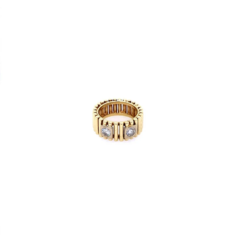 Ring Gelbgold 585 mit 2 Brillanten