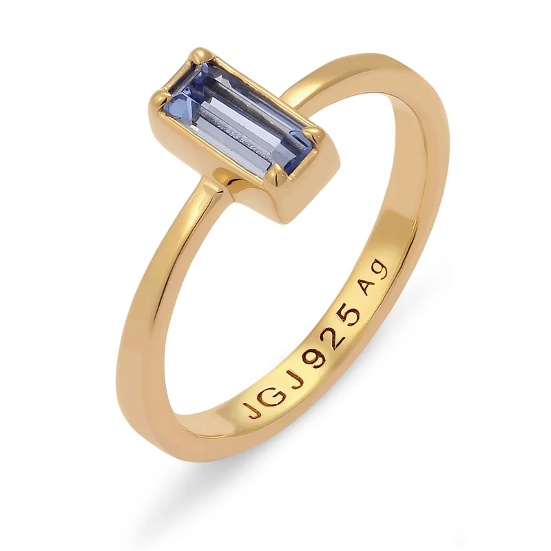 Solitär-Ring | Mit Kristallen von Swarovski® (Blau)