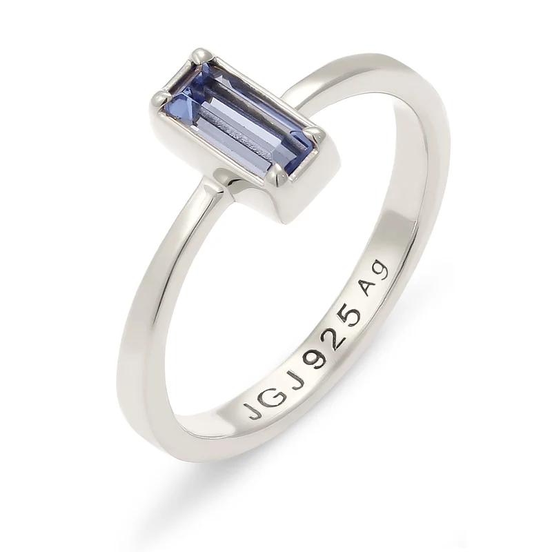 Solitär-Ring | Mit Kristallen von Swarovski® (Blau)