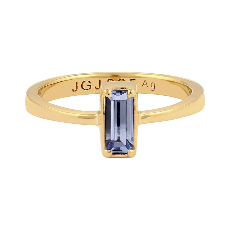 Solitär-Ring | Mit Kristallen von Swarovski® (Blau)