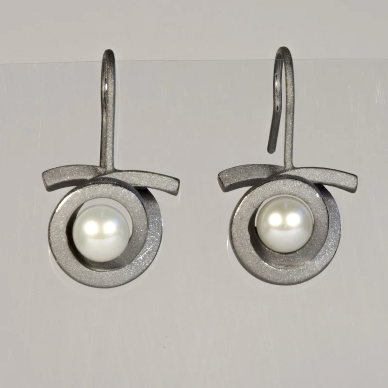 925er Silber Ohrhänger Knotenschmuck Spirale OH-P11