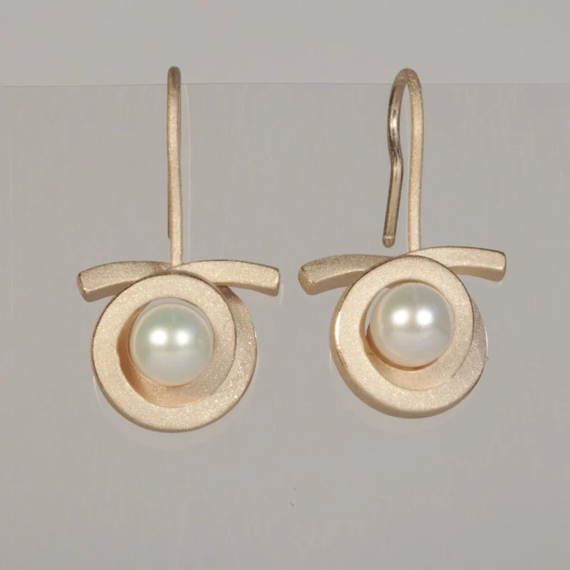 925er Silber Ohrhänger Knotenschmuck Spirale OH-P11