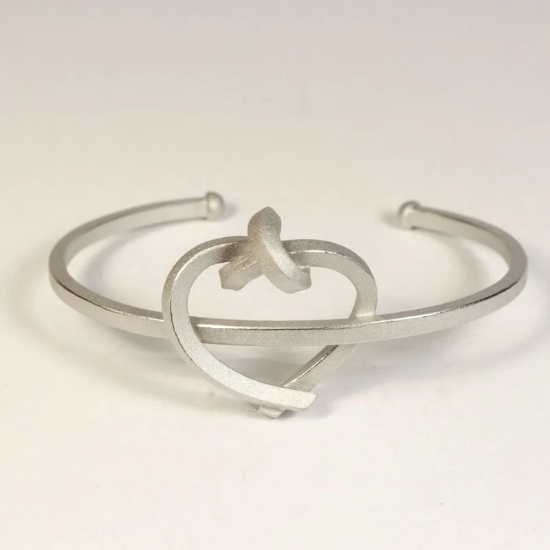 925er Silber Armreif / Spange Knotenschmuck Knoten ARM-13