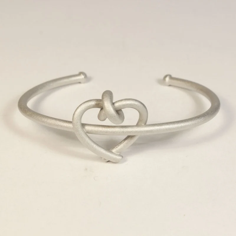 925er Silber Armreif / Spange Knotenschmuck Knoten ARM-12