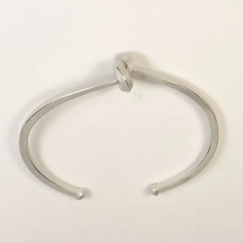 925er Silber Armreif / Spange Knotenschmuck Knoten ARM-11