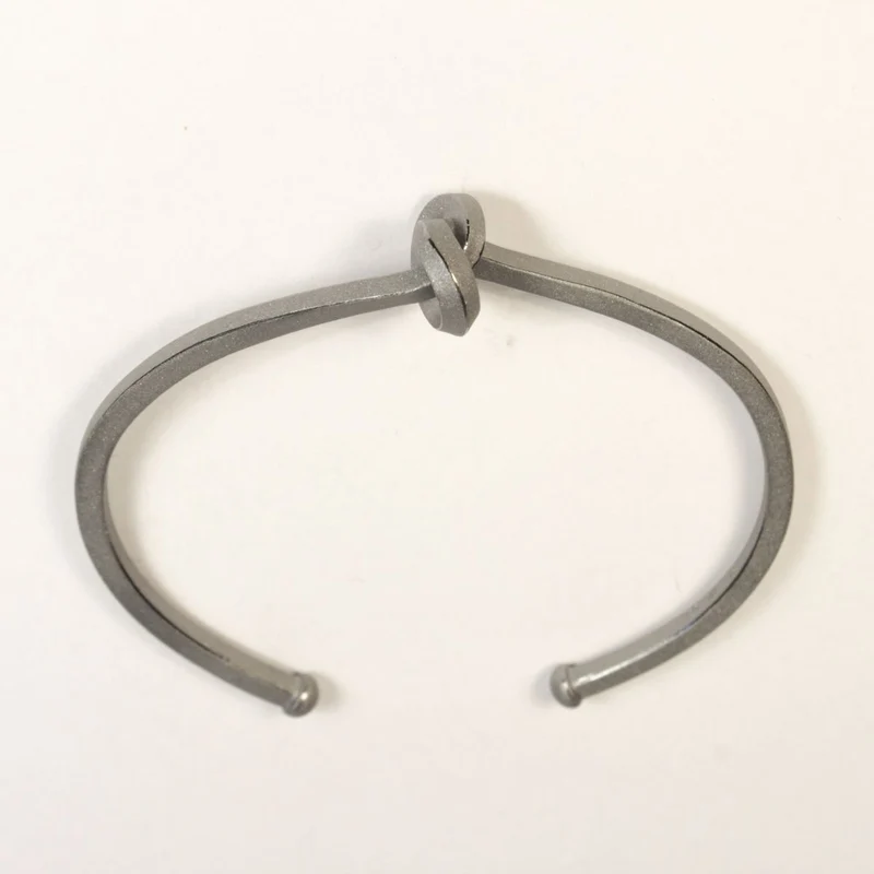 925er Silber Armreif / Spange Knotenschmuck Knoten ARM-11