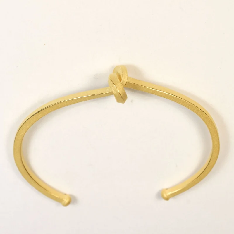 925er Silber Armreif / Spange Knotenschmuck Knoten ARM-11