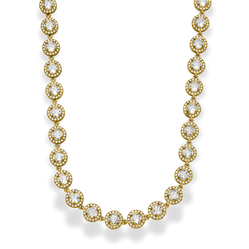 Crystal Elegance Kette 14K Vergoldet
