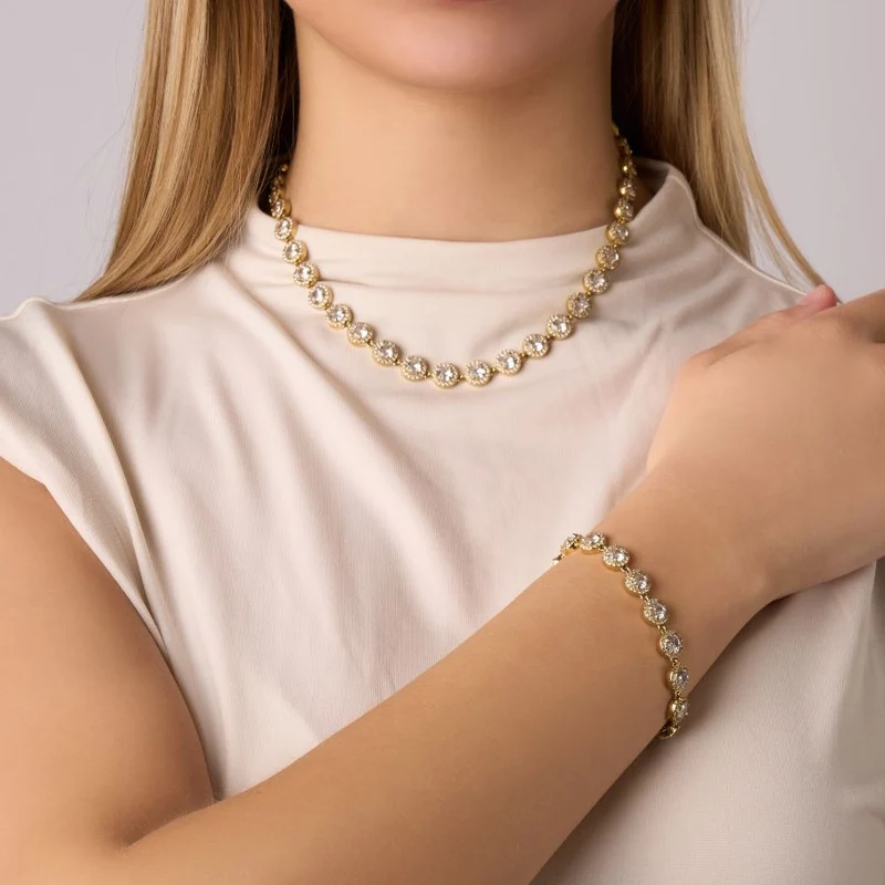 Crystal Elegance Armband 14K Vergoldet