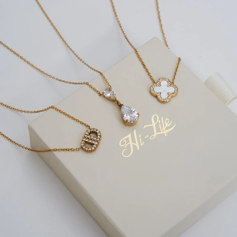 Eternal Teardrop Kette 14K Vergoldet