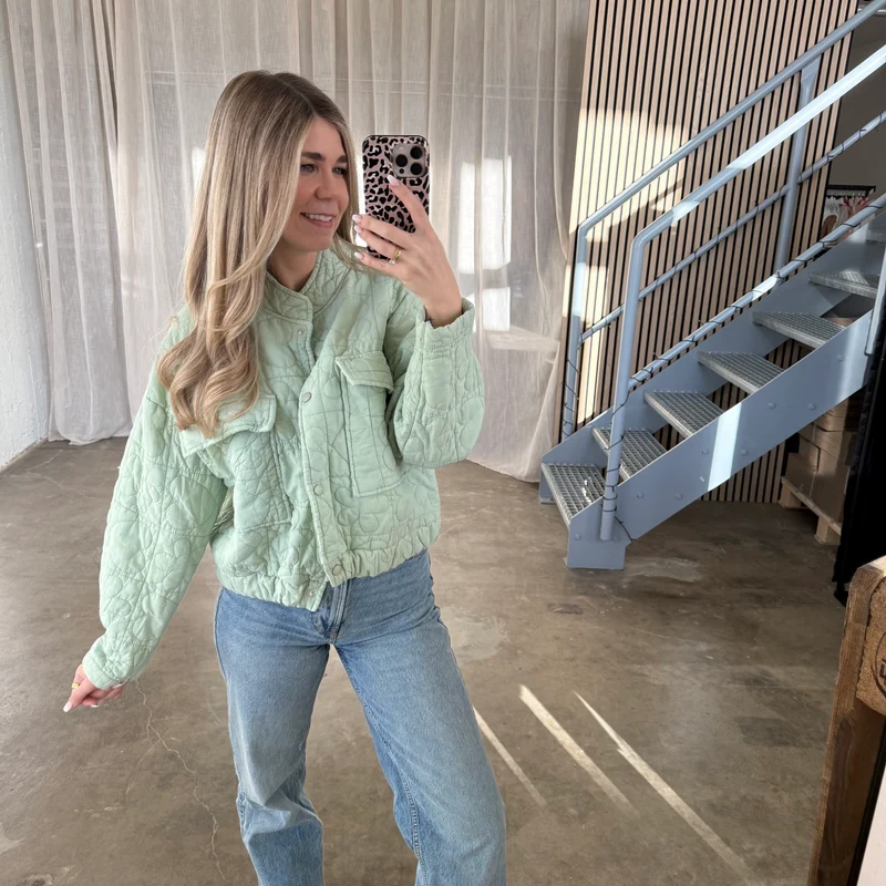 Steppjacke Spring - Lime