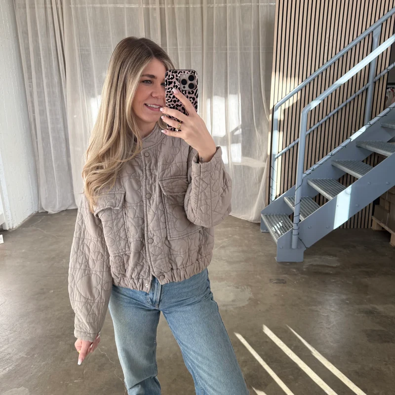 Steppjacke Spring - Taupe
