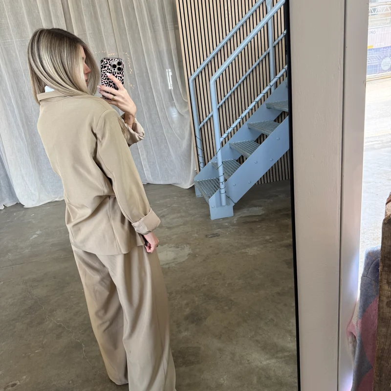 Oversized Blazer - Beige