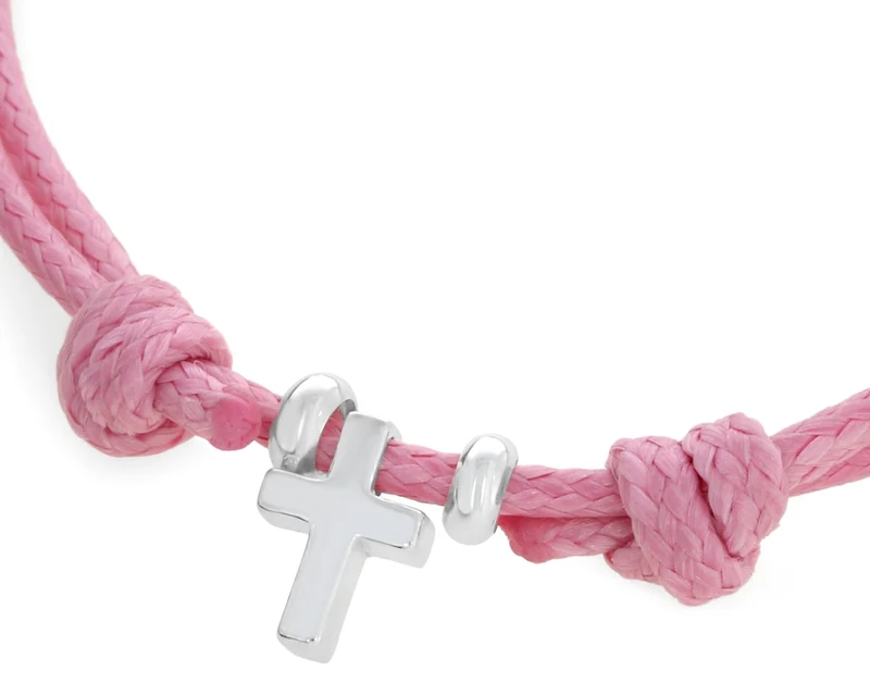 ARMBAND MIT KREUZ, TAUFARMBAND 925 SILBER