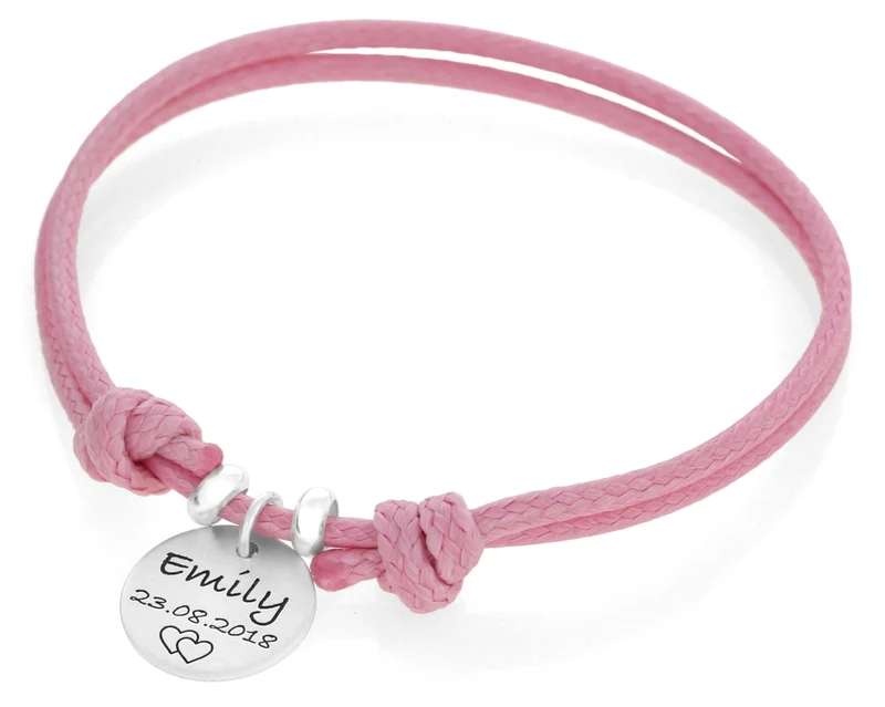 ARMBAND MIT GRAVUR, NAMENSARMBAND MÄDCHEN, 925 SILBER
