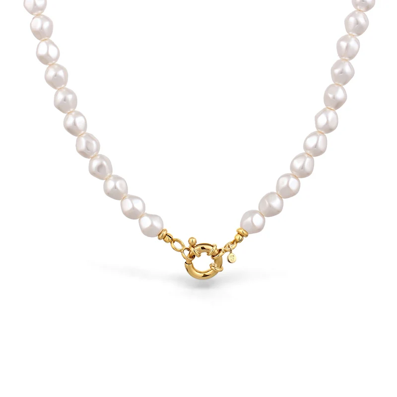 Halskette | Mit Perlen von Swarovski® (Weiß)