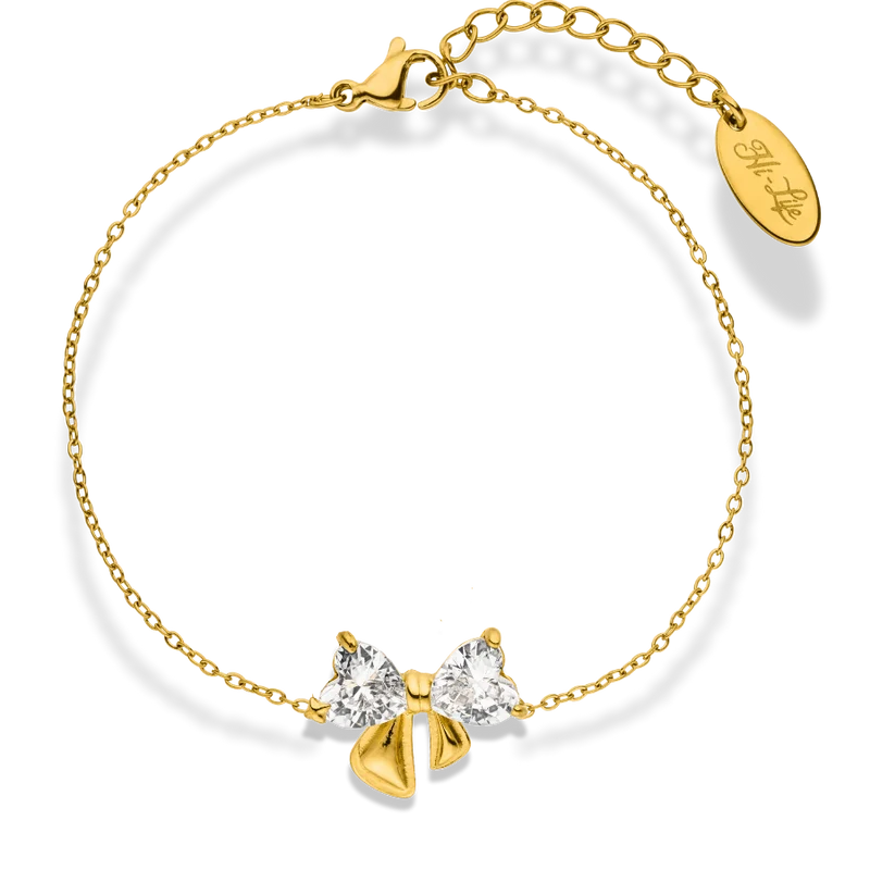 Elegance Ribbon Armband 14K Vergoldet