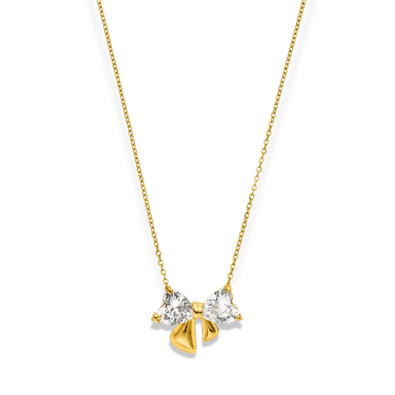 Elegance Ribbon Kette 14K Vergoldet