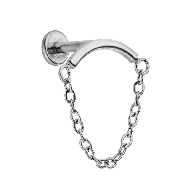 Aura Curve Labret Piercing - Titan