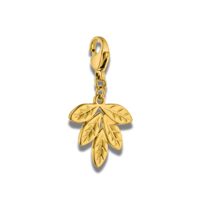 Golden Leaf Charm