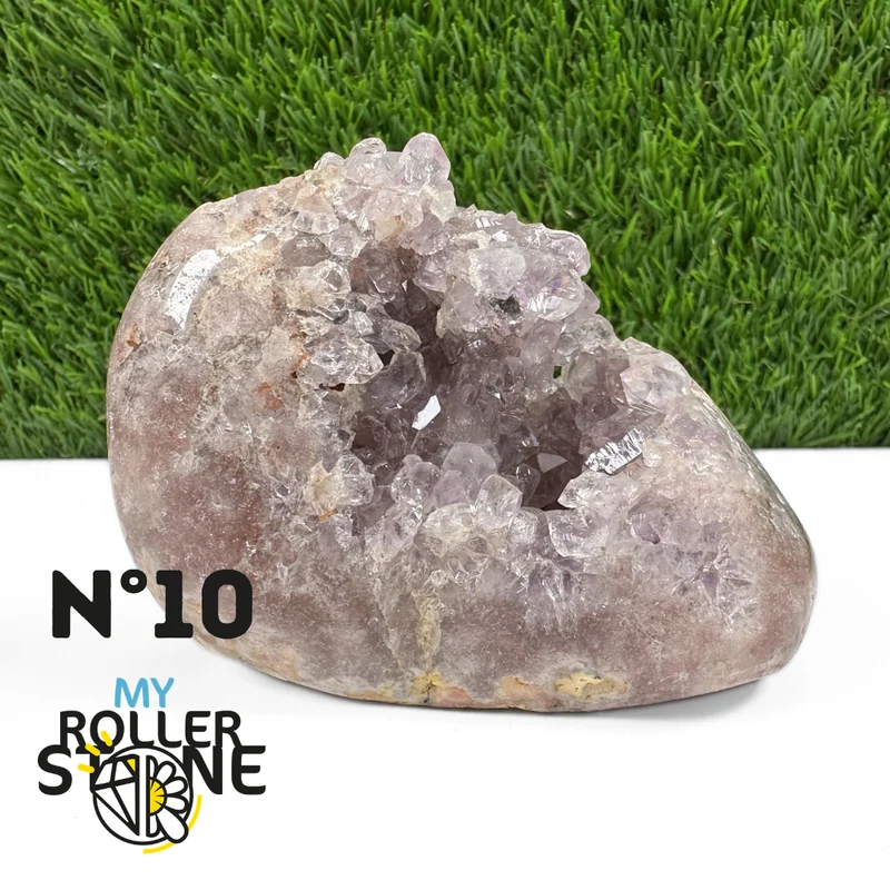 Rosa Amethyst-Geode aus Brasilien #10