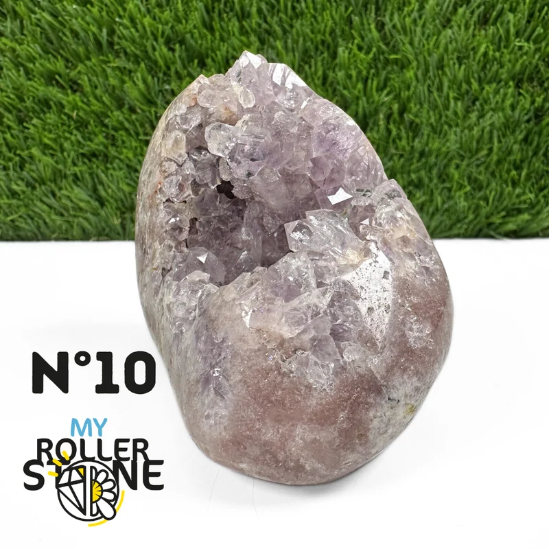 Rosa Amethyst-Geode aus Brasilien #10