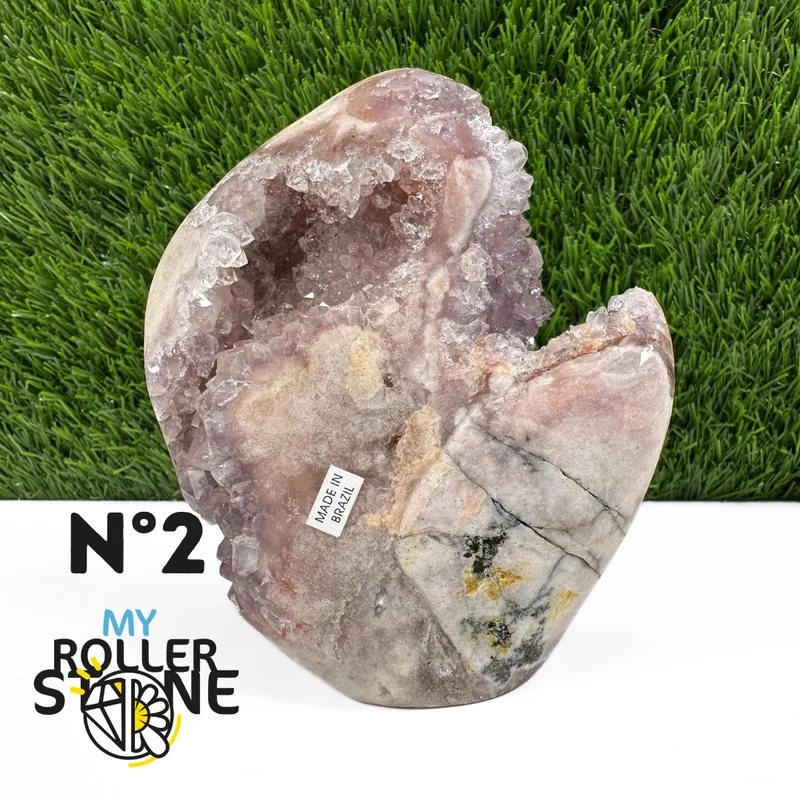Rosa Amethyst-Geode aus Brasilien #2
