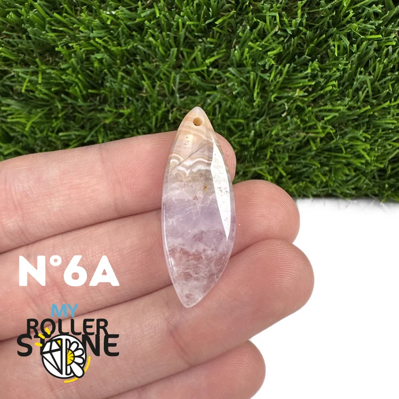 Amethyst-Achat-Tropfenanhänger