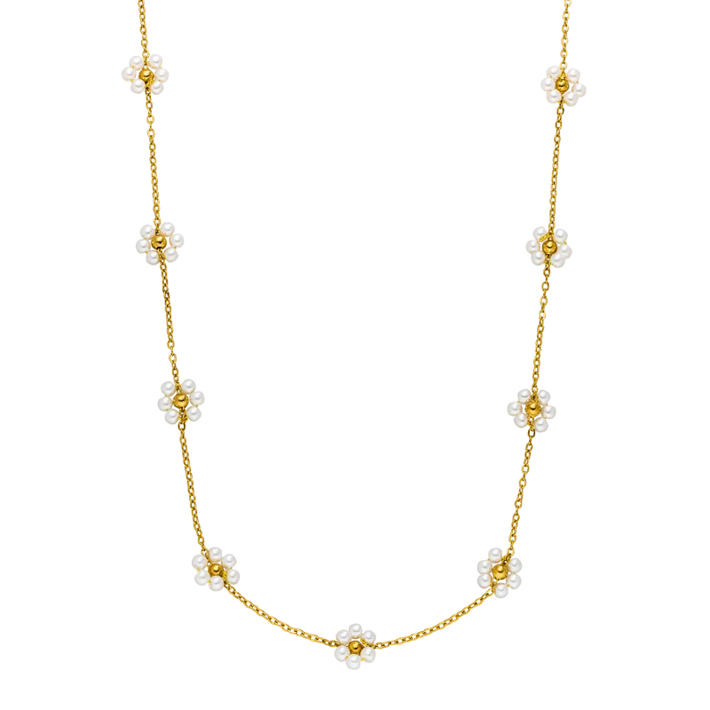 Sweet Flower Kette 18K Vergoldet