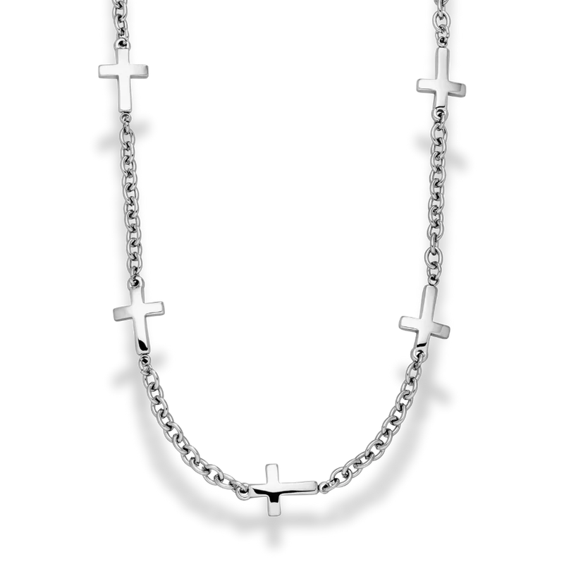 Elegance Cross Kette 14K Vergoldet