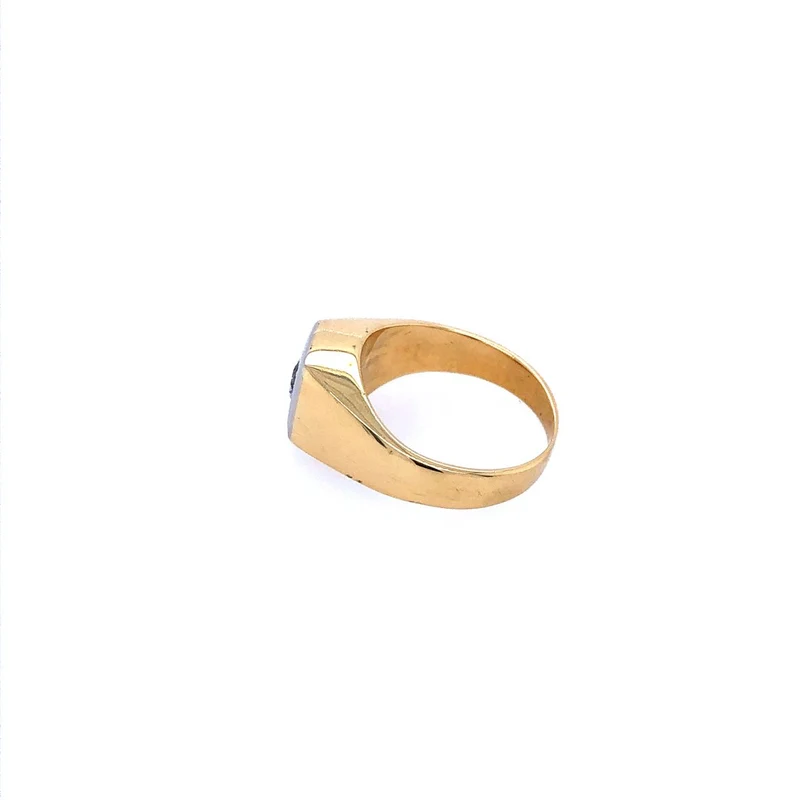 Ring Bicolor Gold 750 mit Brillant 0,36 ct.