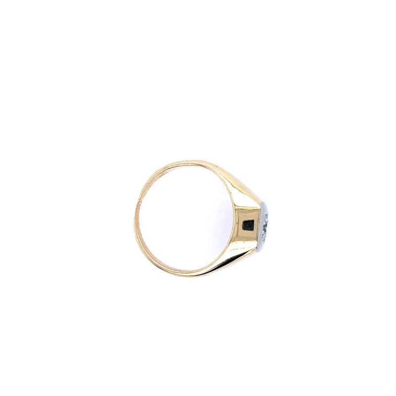 Ring Bicolor Gold 750 mit Brillant 0,36 ct.