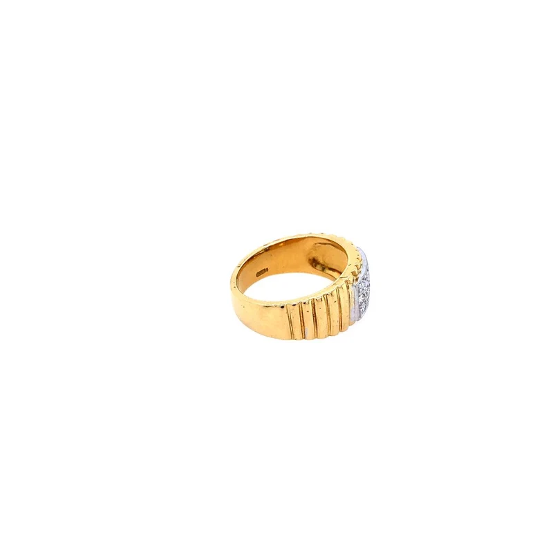 Ring Bicolor Gold 750 mit Brillanten