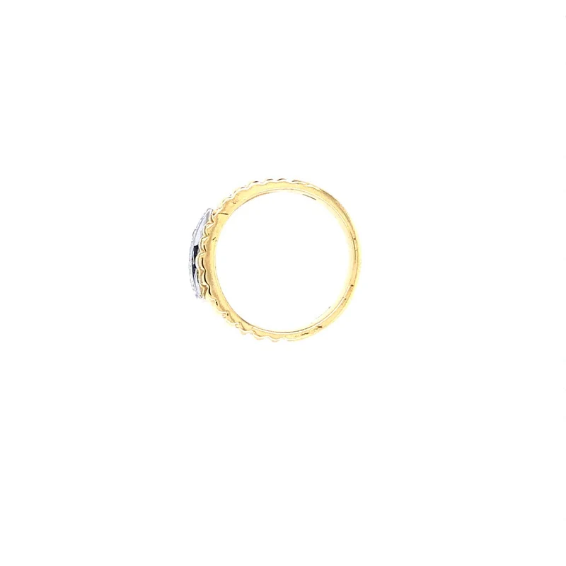 Ring Bicolor Gold 750 mit Brillanten
