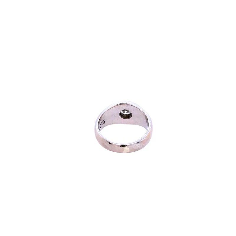 Solitaire Weissgold 750 mit Brillant 0,58 ct.