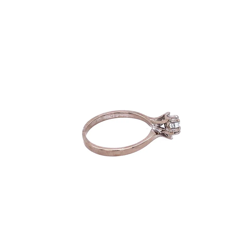 Solitaire Weissgold 585 mit Brillant 0,3 ct.