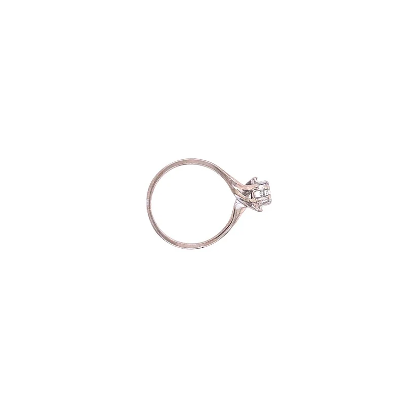 Solitaire Weissgold 585 mit Brillant 0,3 ct.