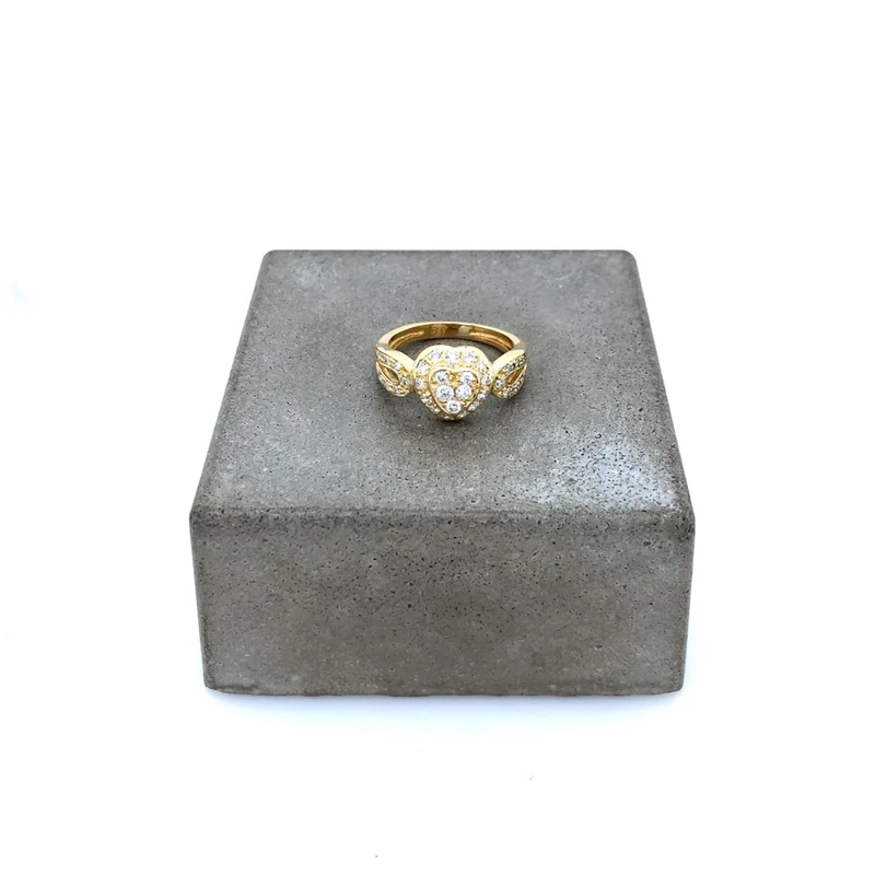 Ring Gelbgold 750 mit Diamanten & Brillanten