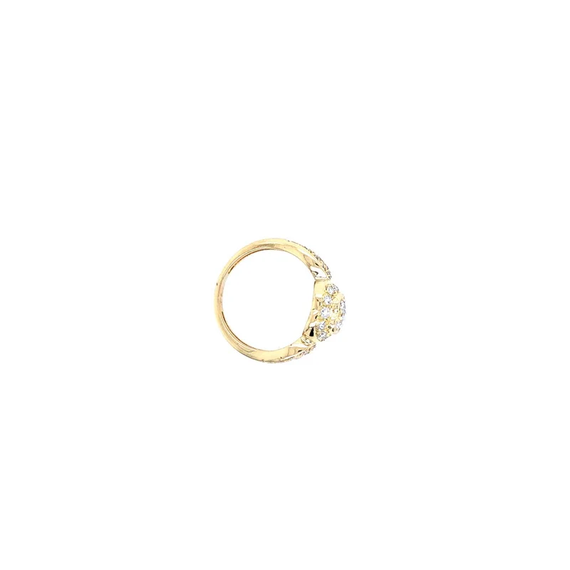 Ring Gelbgold 750 mit Diamanten & Brillanten