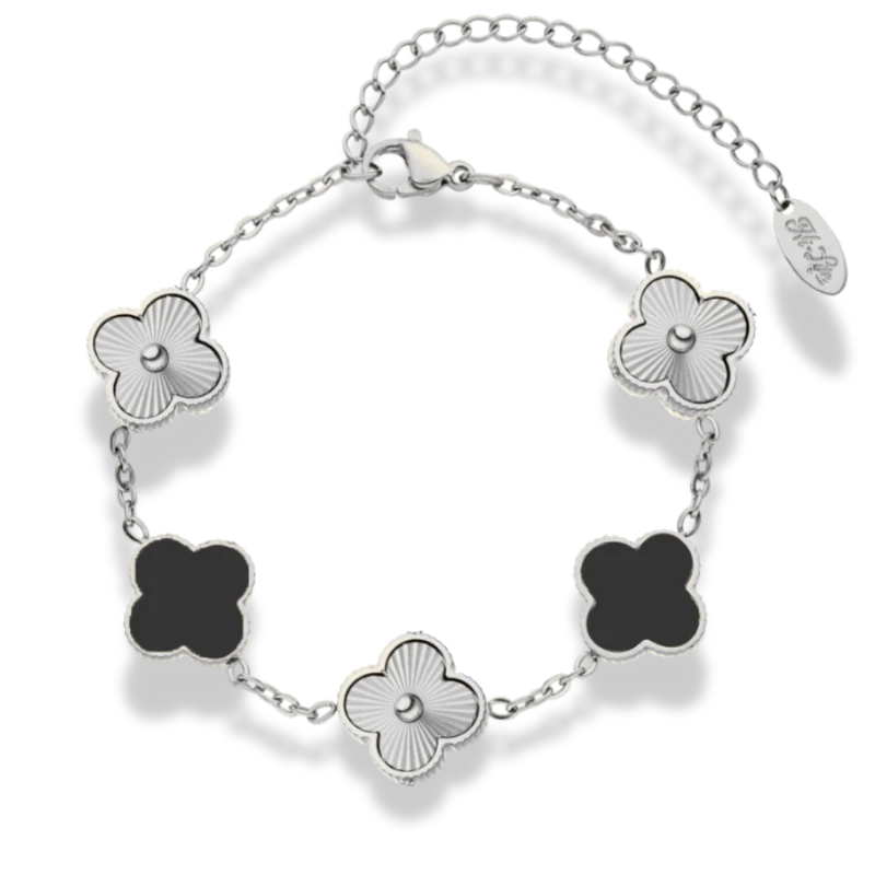Golden Noir Lucky Leaf Abbaddon Armband 14K Vergoldet