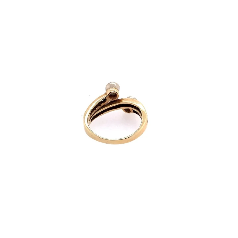 "Toi et Moi" Ring Gelbgold 585 mit Brillanten