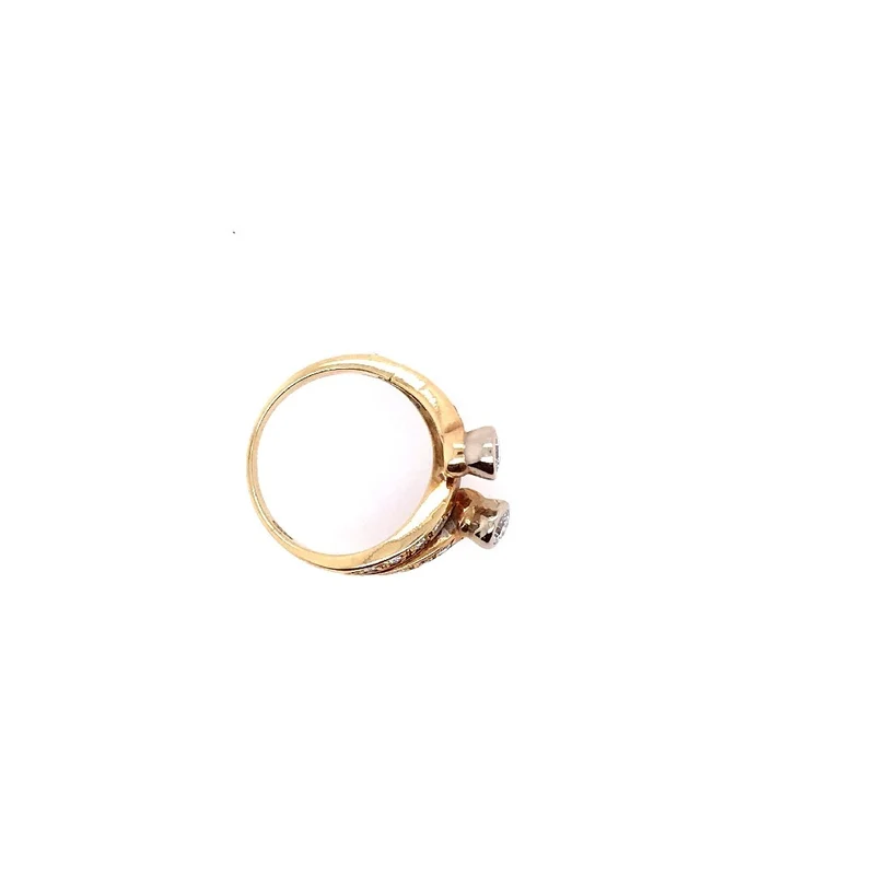 "Toi et Moi" Ring Gelbgold 585 mit Brillanten