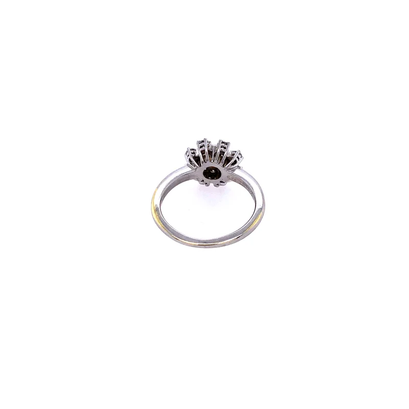 Ring Weißgold 585 mit Perle & Brillanten