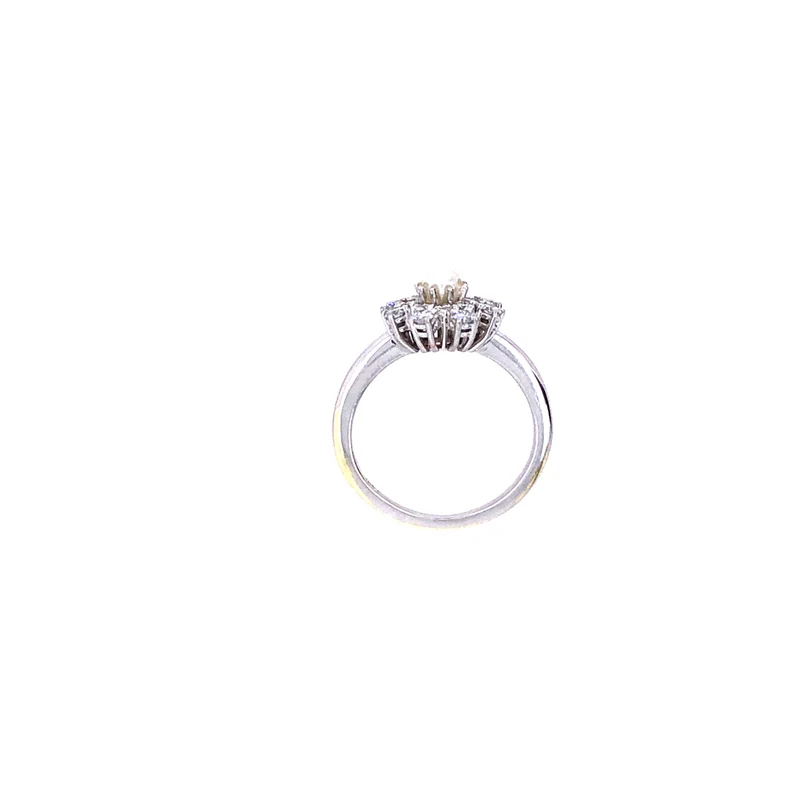 Ring Weißgold 585 mit Perle & Brillanten