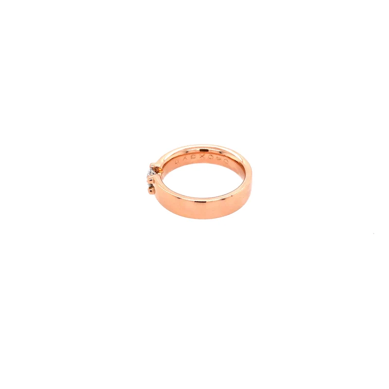 Solitär Roségold 750 mit 0,4ct. Brillant