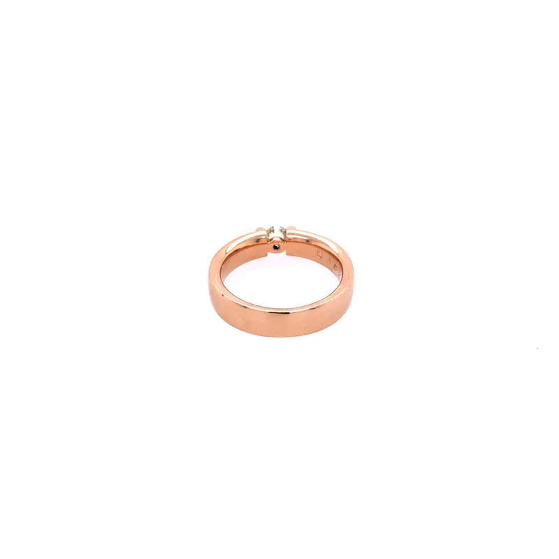 Solitär Roségold 750 mit 0,4ct. Brillant