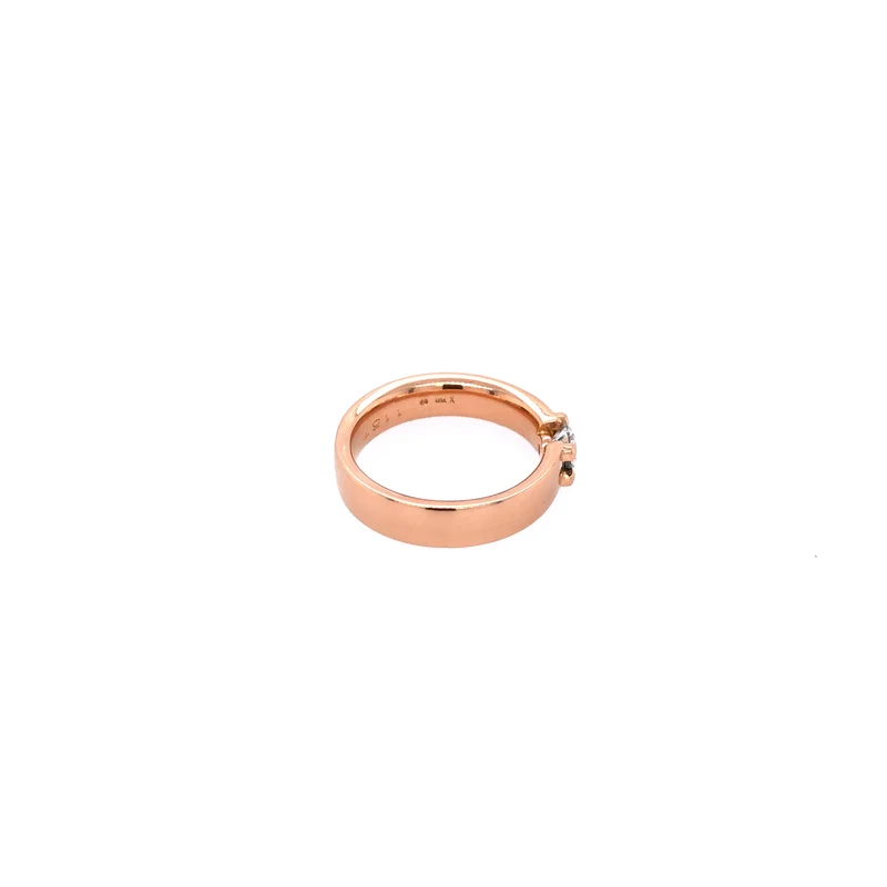 Solitär Roségold 750 mit 0,4ct. Brillant