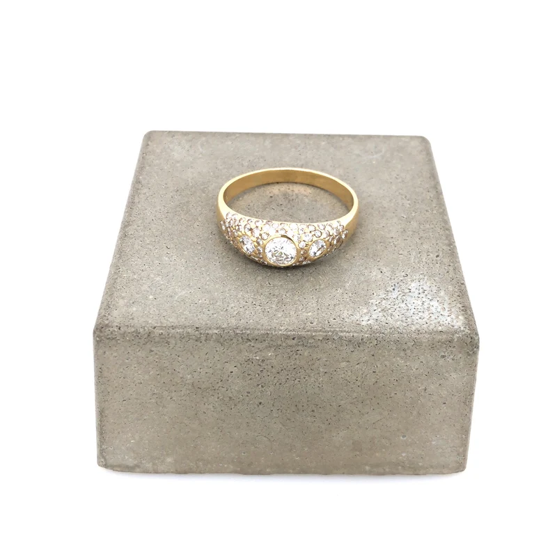 Exklusiver Ring Gelbgold 750 mit Brillanten